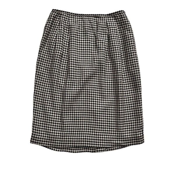 Jones New York Dresses & Skirts - Jones New York Vintage Houndstooth Pencil Skirt Classic Career Tan Brown